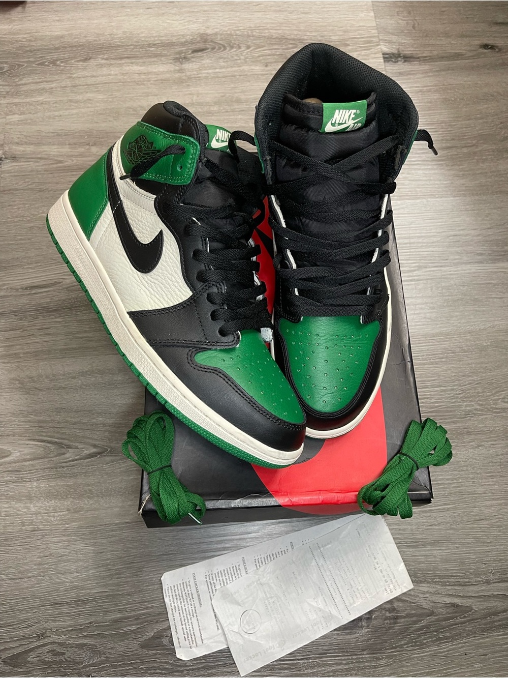 Jordan 1 Mid - Green/Black/White